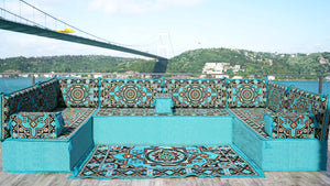8'' Thickness U Sofa Set, Arabic Majlis, Turkish Floor Seating, Moroccan Sofa Set