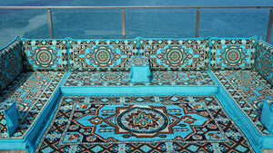 8'' Thickness U Sofa Set, Arabic Majlis, Turkish Floor Seating, Moroccan Sofa Set