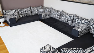 U Floor Seating Set, Pallet Sofa, Indoor Benches, Floor Pillows, Velvet Sofa Sets, Turkish Sitting Pillows, Living Room Sofa