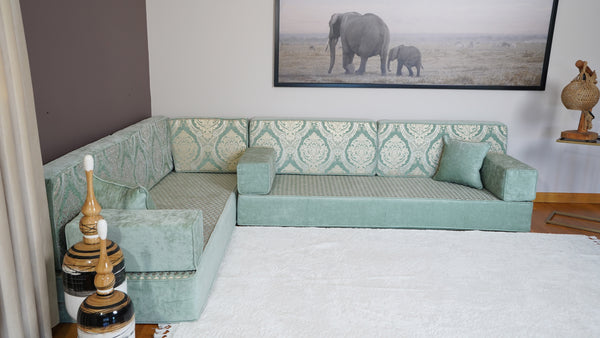 طقم جلوس تركي أرضي، كنبة مغربية، مقعد مدخل، وسادة تأمل، وسادة مقعد، كنبة من البليت، جلسة مجلس عربي، غطاء كنبة، طقم كنب ديوان