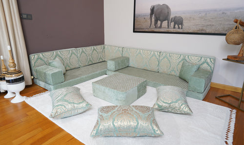 طقم جلوس تركي أرضي، كنبة مغربية، مقعد مدخل، وسادة تأمل، وسادة مقعد، كنبة من البليت، جلسة مجلس عربي، غطاء كنبة، طقم كنب ديوان