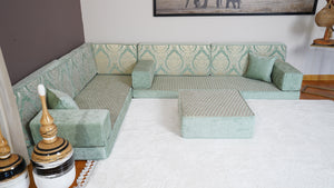 طقم جلوس تركي أرضي، كنبة مغربية، مقعد مدخل، وسادة تأمل، وسادة مقعد، كنبة من البليت، جلسة مجلس عربي، غطاء كنبة، طقم كنب ديوان