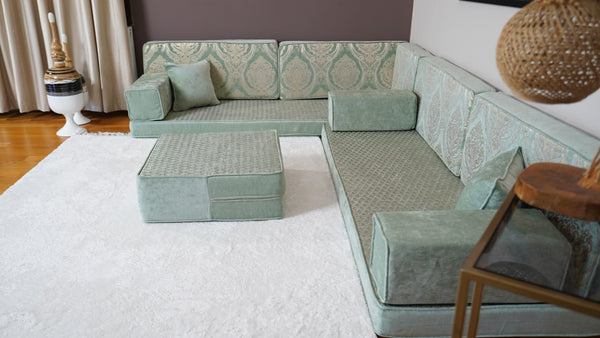 طقم جلوس تركي أرضي، كنبة مغربية، مقعد مدخل، وسادة تأمل، وسادة مقعد، كنبة من البليت، جلسة مجلس عربي، غطاء كنبة، طقم كنب ديوان