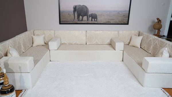 4" Thickness Diwan Sofa Sets, Arabic Sofa, Bench Cushions, Moroccan Sofa, Seat Cushions, Turkish Seating Pillows, Floor Cushions