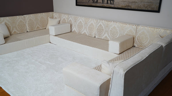 4" Thickness Diwan Sofa Sets, Arabic Sofa, Bench Cushions, Moroccan Sofa, Seat Cushions, Turkish Seating Pillows, Floor Cushions