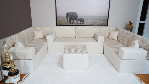 4" Thickness Diwan Sofa Sets, Arabic Sofa, Bench Cushions, Moroccan Sofa, Seat Cushions, Turkish Seating Pillows, Floor Cushions