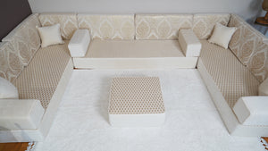 4" Thickness Diwan Sofa Sets, Arabic Sofa, Bench Cushions, Moroccan Sofa, Seat Cushions, Turkish Seating Pillows, Floor Cushions