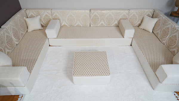 4" Thickness Diwan Sofa Sets, Arabic Sofa, Bench Cushions, Moroccan Sofa, Seat Cushions, Turkish Seating Pillows, Floor Cushions