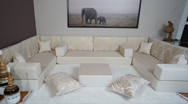 4" Thickness Diwan Sofa Sets, Arabic Sofa, Bench Cushions, Moroccan Sofa, Seat Cushions, Turkish Seating Pillows, Floor Cushions