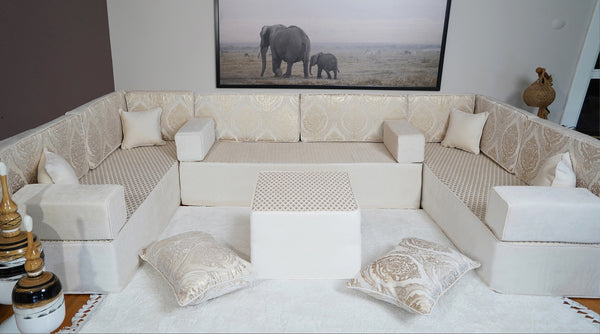 4" Thickness Diwan Sofa Sets, Arabic Sofa, Bench Cushions, Moroccan Sofa, Seat Cushions, Turkish Seating Pillows, Floor Cushions