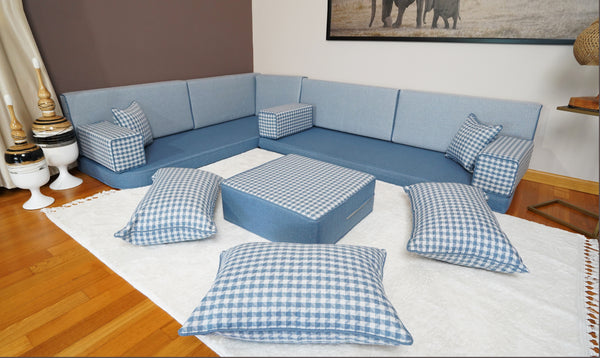 Arabic Linen Sofas, Arabic Pallet Sofa, Floor Cushions, Sectional Sofas, Patio Furniture, Diwan Sofa, Bench Cushions, Arabic Floor Seating Set, Turkish Sofa