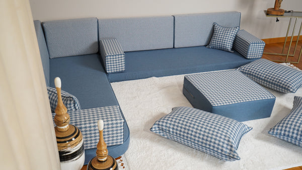 Arabic Linen Sofas, Arabic Pallet Sofa, Floor Cushions, Sectional Sofas, Patio Furniture, Diwan Sofa, Bench Cushions, Arabic Floor Seating Set, Turkish Sofa