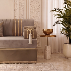 Arabic Majlis Floor Sofa – Corner Sectional Floor Cushions – Traditional Majlis Seating – Moroccan Style Couch