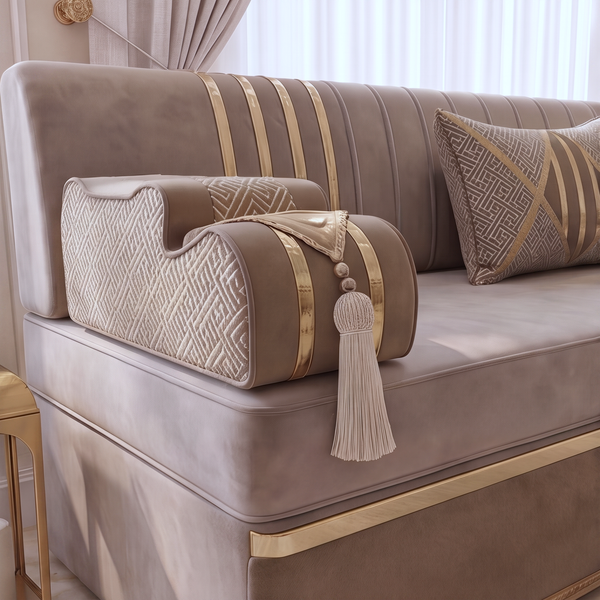 Arabic Majlis Floor Sofa – Corner Sectional Floor Cushions – Traditional Majlis Seating – Moroccan Style Couch