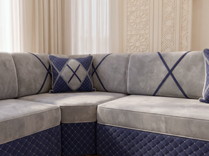 Luxury Arabic Majlis Seating – Modular Floor Sofa Set – U L Single Shapes – Velvet Oriental Couch – Gulf Saudi Majlis
