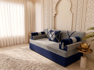 Luxury Arabic Majlis Seating – Modular Floor Sofa Set – U L Single Shapes – Velvet Oriental Couch – Gulf Saudi Majlis