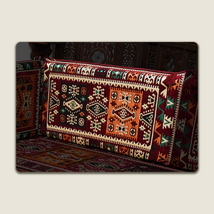 Maroon Milas Breeze – Modular Arabic Floor Sofa Component  – Build Your Own Arabic Sofa  (Sold Individually)