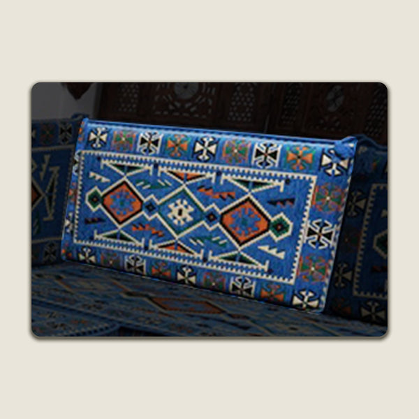 Blue Anatolia Backrest Pillow