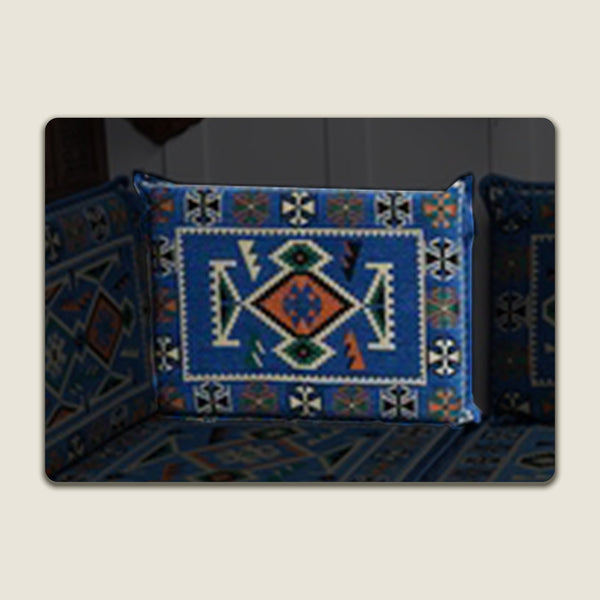Blue Anatolia Corner Backrest Pillow