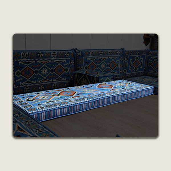 Blue Anatolia 4 Inch Floor Pillow