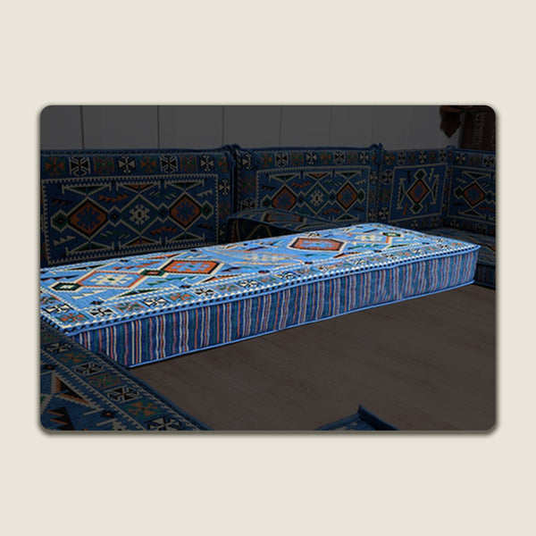 Blue Anatolia 8 Inch Floor Pillow