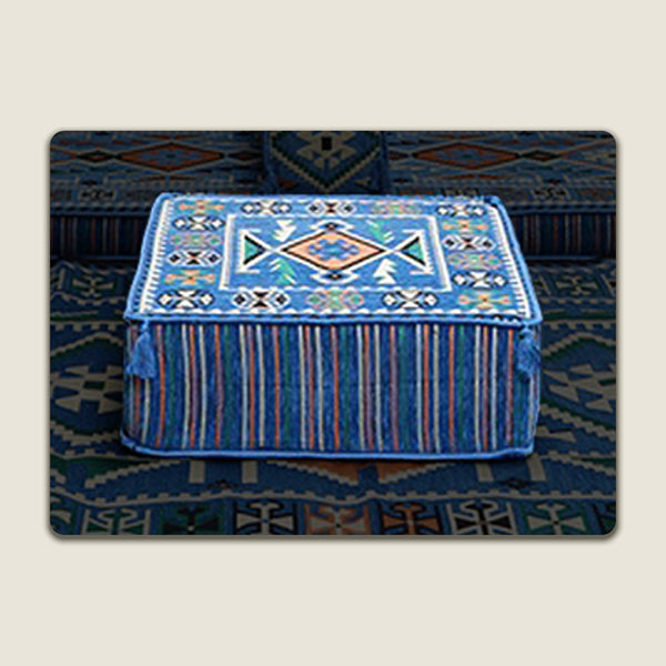 Blue Anatolia Ottoman Couch