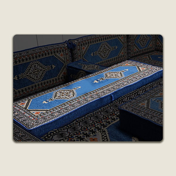 Blue Saray 4 Inch Floor Pillow