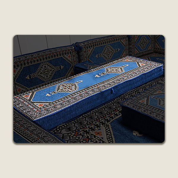 Blue Saray 8 Inch Floor Pillow