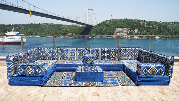 8'' Thickness U Sofa Set, Sectional Sofas, Floor Cushions, Arabic Sofa, Moroccan Sofa