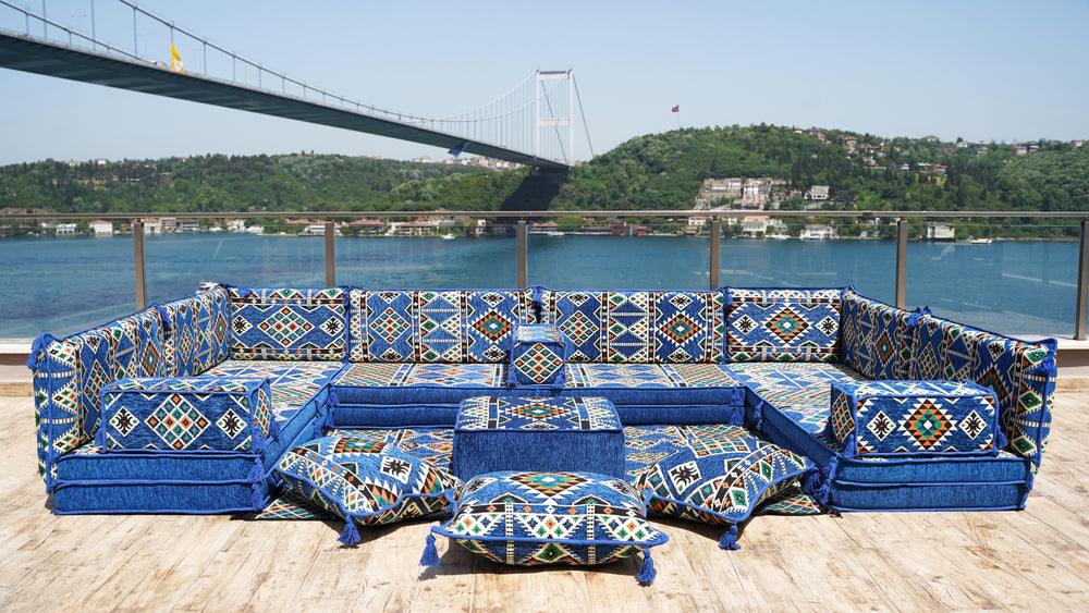 8'' Thickness U Sofa Set, Sectional Sofas, Floor Cushions, Arabic Sofa, Moroccan Sofa