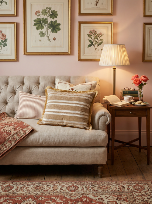 Royal Velvet Court Echo: Renaissance Damask Cushion Cover – Jacquard Lumbar