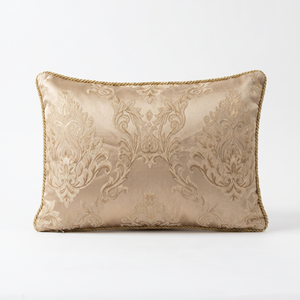 Cream Story: Edwardian Baroque Pillow Cover – Embroidered Lumbar