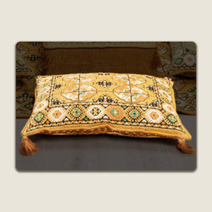 Gold Pinar Pouf Pillow