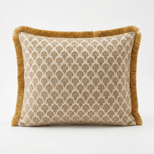 Antique Golden Gate: Dark Academia Damask Cushion – Lumbar – Embroidered Cover