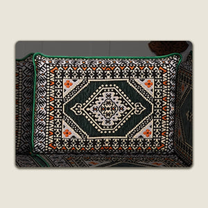Green Saray Corner Backrest Pillow