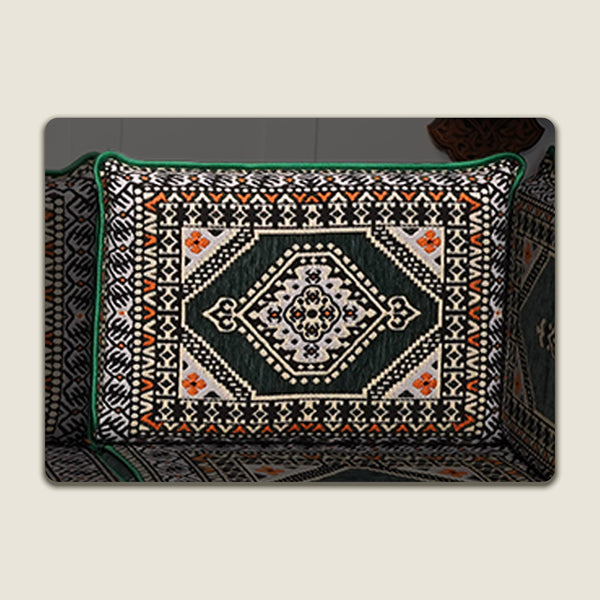 Green Saray Corner Backrest Pillow