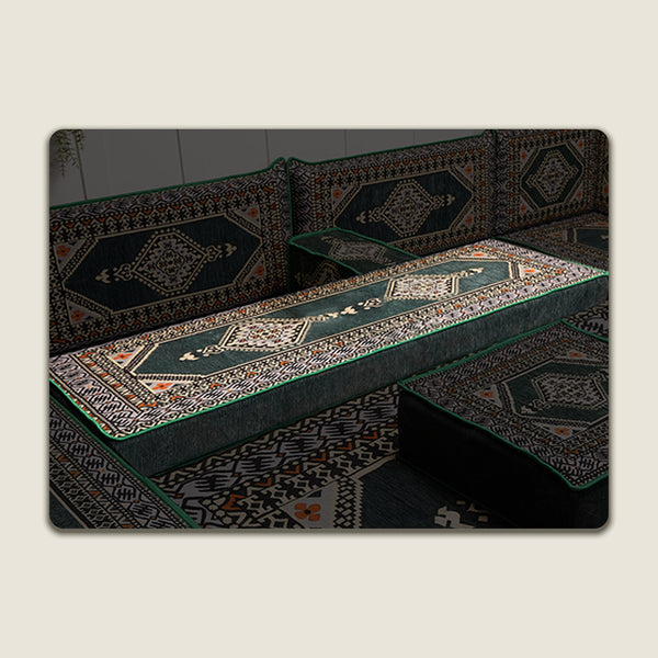 Green Saray 4 Inch Floor Pillow