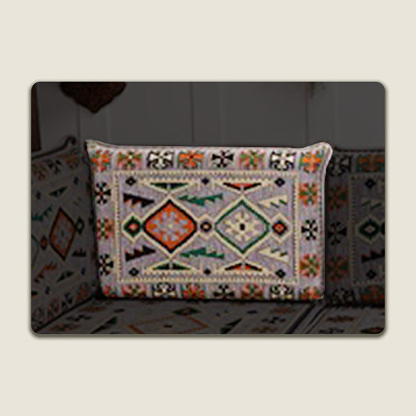 Grey Anatolia Corner Backrest Pillow