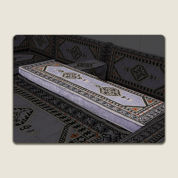 Grey Saray 4 Inch Floor Pillow
