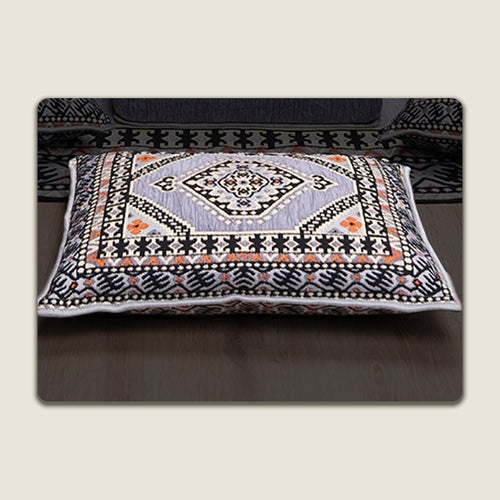 Grey Saray Pouf Pillow