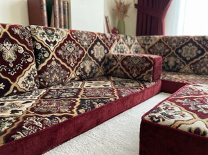 Premium Velvet Diwan Sofa Sets, Arabic Sofa Set, Floor Cushions, Oriental Arabic Seating Floor Sofa, Backrest Pillow, Moroccan Sofas, Arabic Majlis