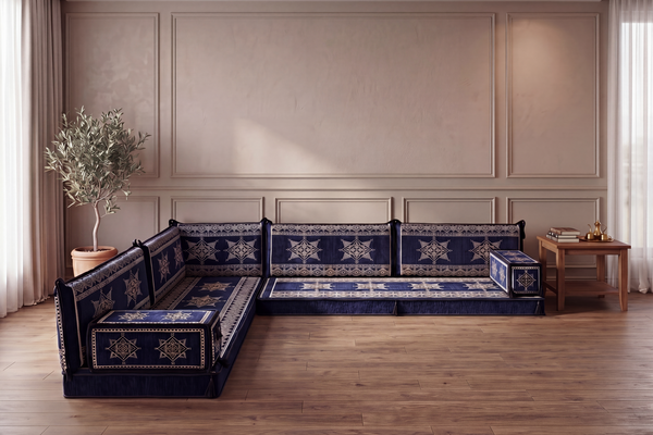 L Shaped Turkish Sofa, Arabic Majlis, Turkish Rug, Sofa Bed, Terrace Sofa, Floor Couch, Yoga Sofa with Ottoman Couch and Rug, Living Room Furniture, Ethnic Sofa