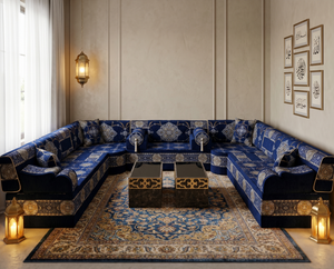 Arabic Majlis Sofa – Modular Floor Seating – Living Room Seating – Ottoman Couches – Luxury Diwan Sofa Set