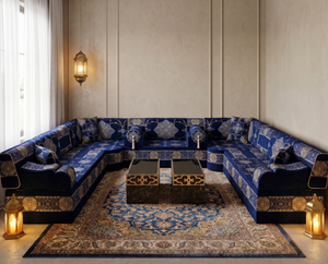 Arabic Majlis Sofa – Corner Floor Sofa – Wall Seating Sofa – Majlis Furniture for Restaurants