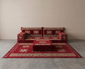 Arabic Diwan Sofa Seating, Floor Sofas, Sofa with Ottoman Couch and Rug, Moroccan Sofas, Sectional Sofas, Sofa Slipcovers