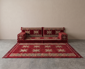 Arabic Diwan Sofa Seating, Floor Sofas, Sofa with Ottoman Couch and Rug, Moroccan Sofas, Sectional Sofas, Sofa Slipcovers