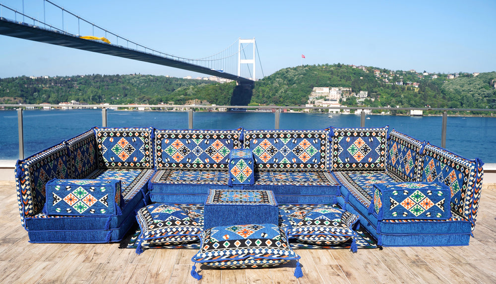 8'' Thickness U Sofa Set, Floor Cushions, Majlis Sofa, Turkish Sofa Seating