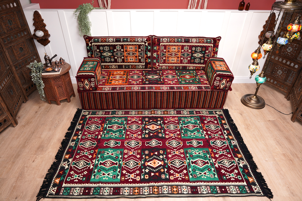 8'' Thickness Sofa Set, Bench Cushion, 8" Thickness Floor Couch, Reading Sofa Pillow, Meditation Yoga Loveseat