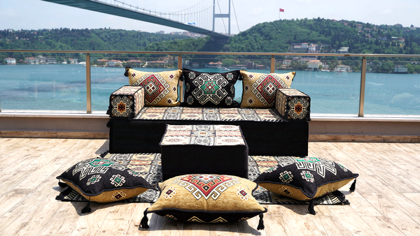 8'' Thickness Sofa Set, Floor Sofa, Arabic Majlis, Arabic Floor Sofa Seating, Pallet Sofa