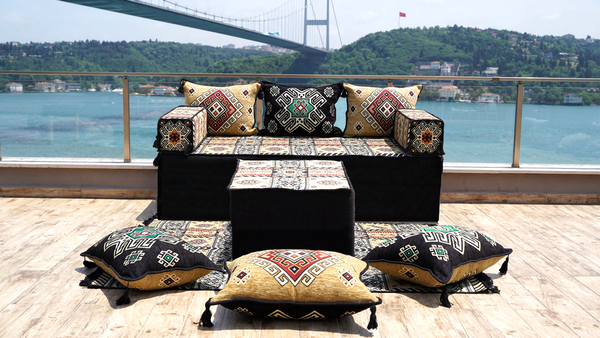 8'' Thickness Sofa Set, Floor Sofa, Arabic Majlis, Arabic Floor Sofa Seating, Pallet Sofa